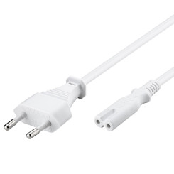 Produktbild von Netzkabel mit Eurostecker weiß