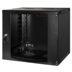 Produktbild von Netzwerk Wandgehäuse Flat Pack 19 Zoll schwarz