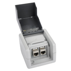 Produktbild von Netzwerkdose IP44 Outdoor Datendose Aufputz inkl. 2xRJ45 Keystone Cat.6a