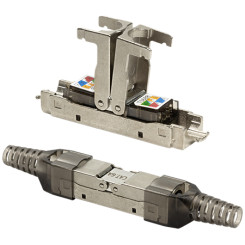 Produktbild von Netzwerkkabel Verbinder Cat.6a für starre und flexible LAN Kabel einfache Montage