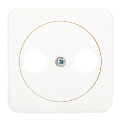 Produktbild von Presto-Vedder Antennen Abdeckung 2-Loch ultraweiß