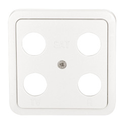 Produktbild von Presto-Vedder Antennen Abdeckung 4-Loch ultraweiß