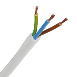Stromkabel Geräteanschlusskabel Verlängerung PVC H05VV-F 3x1,5 3m weiss 