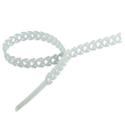 Produktbild von Kabelbinder halbelastisch 10x300 mm transparent 48 Stück