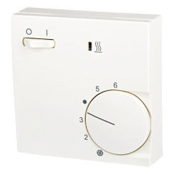 Produktbild von Raumthermostat Aufputz mit Schalter reinweiß matt