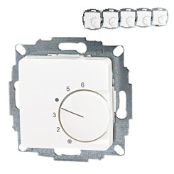 Produktbild von Raumthermostat UP 50x50 reinweiß glänzend 5 Stück