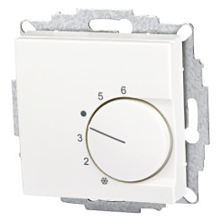 Produktbild von Raumthermostat UP Wechslerkontakt 55x55 reinweiß matt