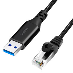 Produktbild von RJ45 auf USB-A Konverter Konsolenkabel Netzwerk LAN Adapterkabel