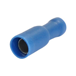10-1000 St Kabelschuh blau 1,5-2,5 ² 5mm isoliert Rundsteckhülse Rundstecker 