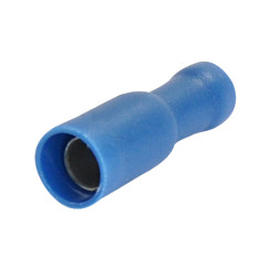 Produktbild von Rundsteckhülse isoliert 1,5-2,5 mm² Ø 5 mm blau