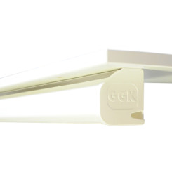 Produktbild von Schreibtisch Kabelkanal 60x70 mm alpinweiß 1,4 m