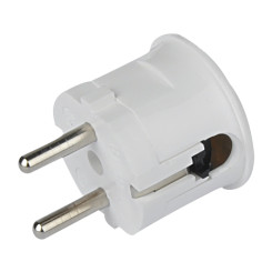 Produktbild von Schutzkontakt Winkelstecker weiß