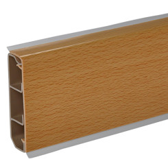 Produktbild von Sockelleistenkanal 20x70 Buchedekor 4 m (2 Stangen)