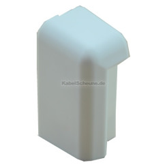 Produktbild von Endstück links alpinweiß, Teppichleiste 20x70