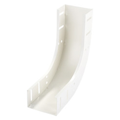 Produktbild von Steigestück 90° vertikal pulverbeschichtet weiß matt