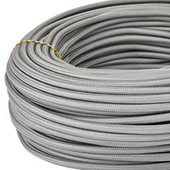Produktbild von Textilkabel Stoffkabel 3x0,75 mm² grau