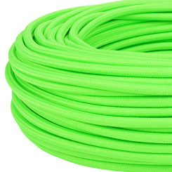 Produktbild von Textilkabel Stoffkabel 3x0,75 mm² Neon grün