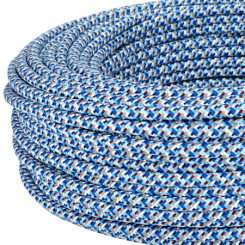Produktbild von Textilkabel Stoffkabel 3x0,75 mm² Pixel blau