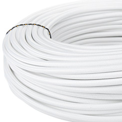 Produktbild von Textilkabel Stoffkabel 3x0,75 mm² weiß