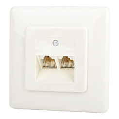 Produktbild von UAE Telefondose 2-fach Unterputz 2x8(8) parallel