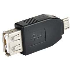 Produktbild von USB 2.0 Adapter A-Buchse Micro-A-Stecker schwarz