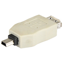 Produktbild von USB 2.0 Adapter A-Kupplung - B-Mini 5pin Stecker