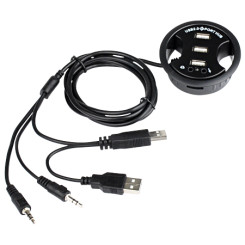 Produktbild von USB 2.0 Hub Verteiler 3-Port + Audio, Einbau