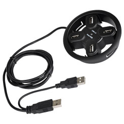 Produktbild von USB 2.0 Hub Verteiler 4-Port, Einbau