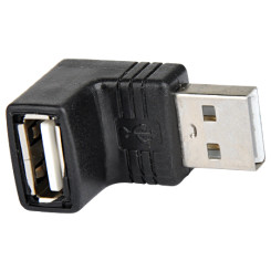 Produktbild von USB 2.0 Winkeladapter A-Stecker A-Buchse 90°