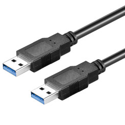 Produktbild von USB 3.0 Kabel A-Stecker, A-Stecker schwarz 3 m