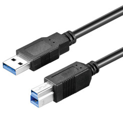 Produktbild von USB 3.0 Kabel A-Stecker, B-Stecker schwarz