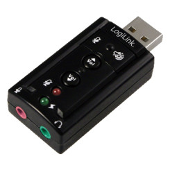 Produktbild von LogiLink USB Soundkarte mit Virtual 7.1 Soundeffekt