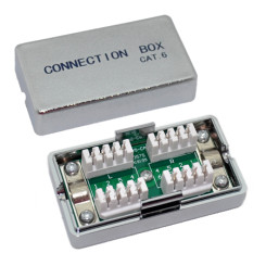 Produktbild von Verbindungsmodul Cat.6 Kabelverbinder silber