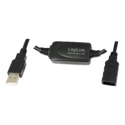 Produktbild von LogiLink USB 2.0 Verlängerungskabel schwarz