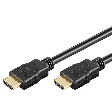 High Speed HDMI Kabel mit Ethernet schwarz