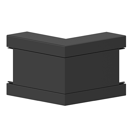 Brüstungskanal Außeneck schwarz