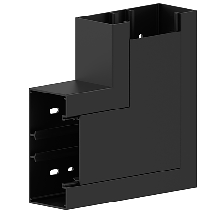 Brüstungskanal Flachwinkel schwarz