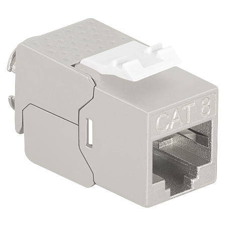 Cat.8.1 Keystone Modul RJ45 Buchse 40 GBit/s