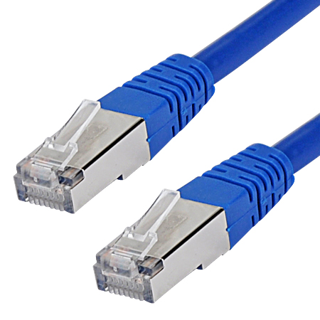 Cat.5e Patchkabel RJ45 LAN Kabel SF/UTP blau 50 m