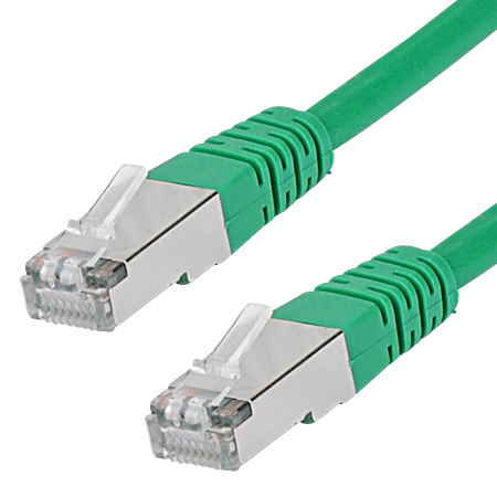 Cat.5e Patchkabel RJ45 LAN Kabel SF/UTP grün 25 m