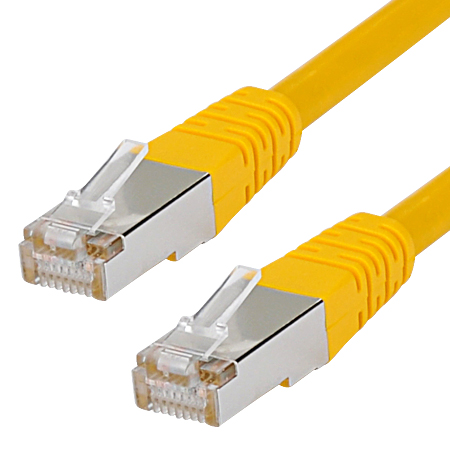 Cat.6 Patchkabel RJ45 LAN Kabel S-FTP/PIMF gelb 10 m