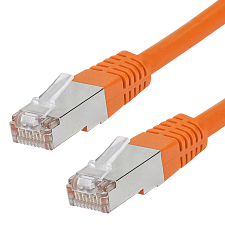 Cat.6 Patchkabel RJ45 LAN Kabel S-FTP/PIMF orange 1 m