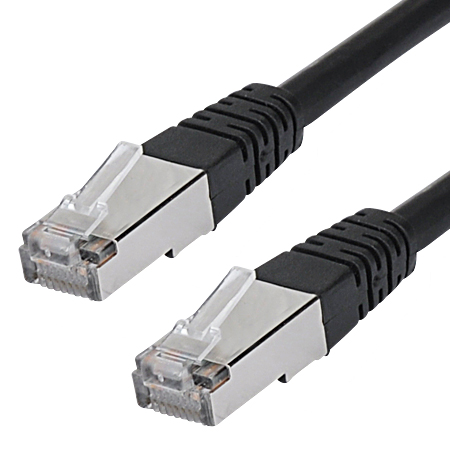 Cat.6 Patchkabel RJ45 LAN Kabel S-FTP/PIMF schwarz 3 m