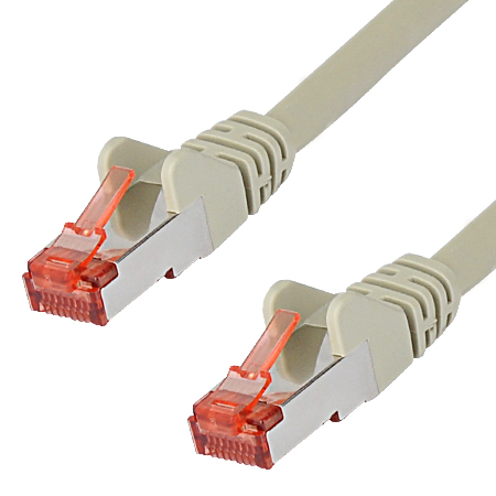 Cat.6a Patchkabel RJ45 LAN Kabel S-FTP/PIMF grau