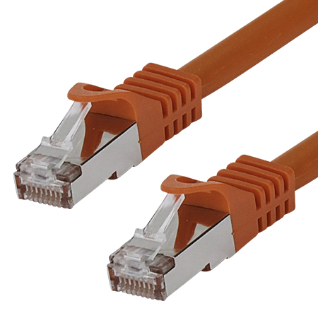 Patchkabel Cat.7 LAN Kabel RJ45 Cat.6a Stecker braun 20 m