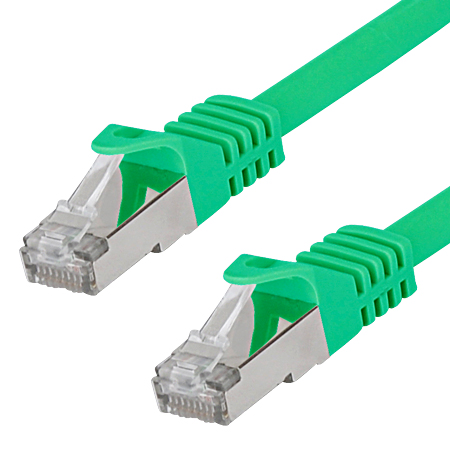 Patchkabel Cat.7 LAN Kabel RJ45 Cat.6a Stecker grün 2 m