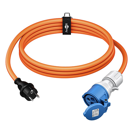 CEE Adapterleitung Schuko-Stecker auf CEE-Kupplung