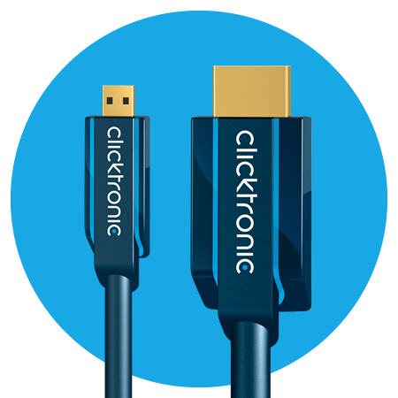 Clicktronic Micro-HDMI Adapterkabel, Casual 5,0 m