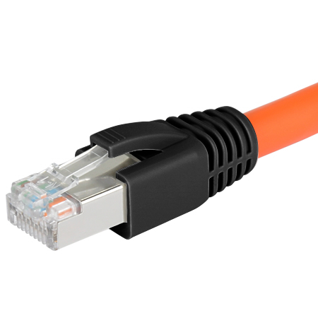 Crimpstecker RJ45 für starre Cat.7 Netzwerkkabel schwarz 50 Stück