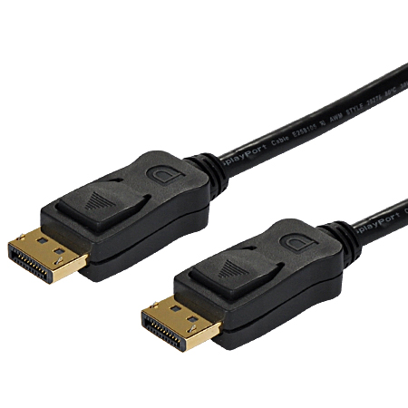 DisplayPort Kabel mit Verriegelung schwarz